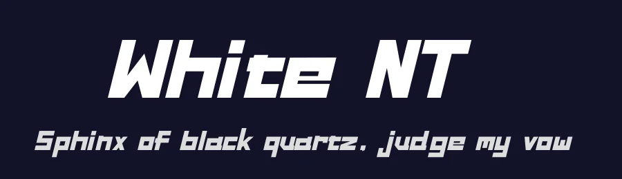 White NT by Artyom Levanov — Display Font — thumbnail 2