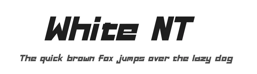 White NT by Artyom Levanov — Display Font
