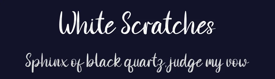 White Scratches — Script Handwritten Font — thumbnail 2