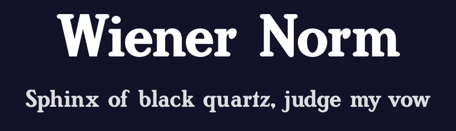 Wiener Norm by Rudolf Horaczek — Serif Font — thumbnail 2