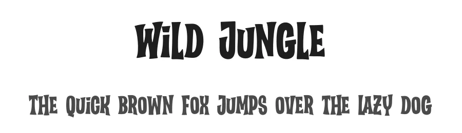 Wild Jungle by Hanief Farandi — Display Font