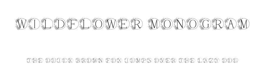 Wildflower Monogram by Letterayu — Display Font