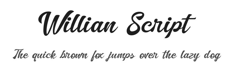 Willian Script by Lettersiro 2019 — Script Handwritten Font
