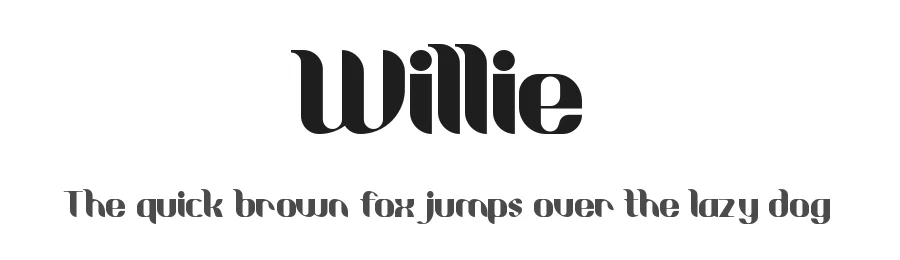 Willie by Yudi Setiawan — Display Font
