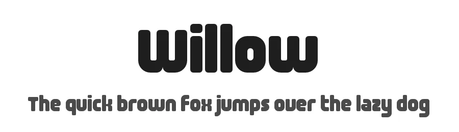 Willow by SwedishTypeCorporation — Display Font