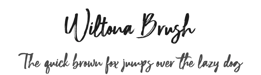 Wiltona Brush by stripes studio — Script Handwritten Font