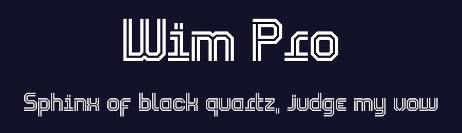 Wim Pro by Rafael Nascimento — Display Font — thumbnail 2