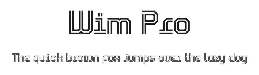Wim Pro by Rafael Nascimento โ Display Font