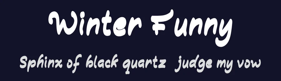 Winter Funny — Script Handwritten Font — thumbnail 2