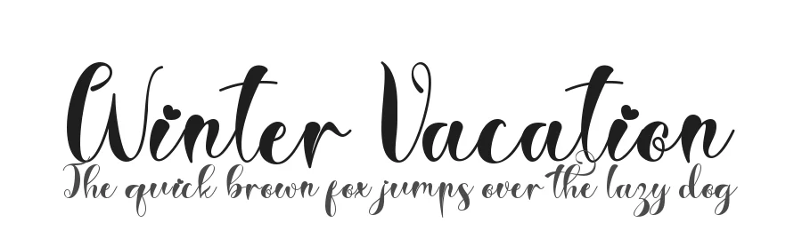 Winter Vacation by Selvia Design 2022 (Selvia Cahya Kusuma Devi) — Script Handwritten Font