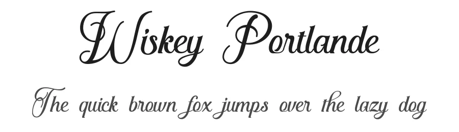 Wiskey Portlande by Ahmad Muslimin — Script Handwritten Font