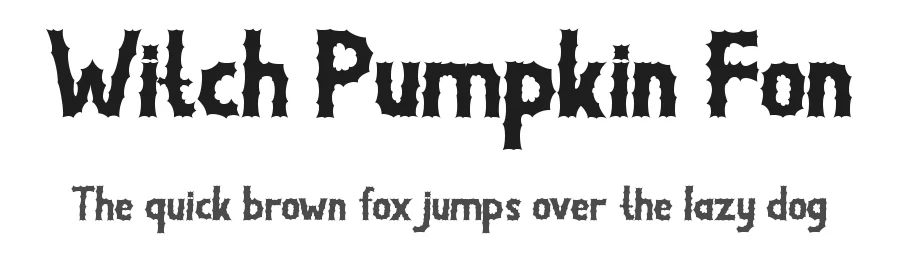 Witch Pumpkin Fon
