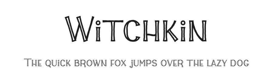 Witchkin by Andreas Kosikin — Display Font