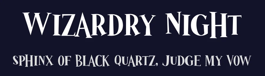 Wizardry Night by Sahirul Puguh — Display Font — thumbnail 2