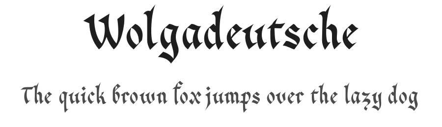 Wolgadeutsche by Serg Shishin — Script Handwritten Font
