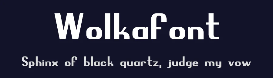 Wolkafont — Sans Serif Font — thumbnail 2