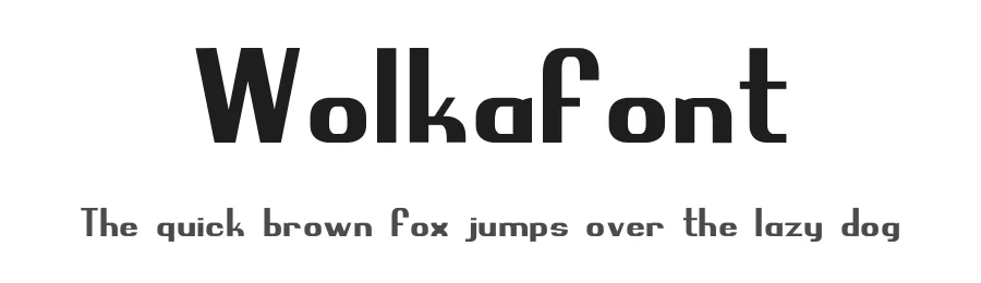 Wolkafont — Sans Serif Font