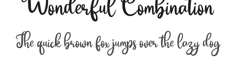 Wonderful Combination by Lettersweet — Script Handwritten Font