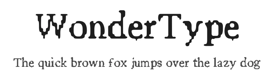 WonderType by Clémence Fontaine — Serif Font