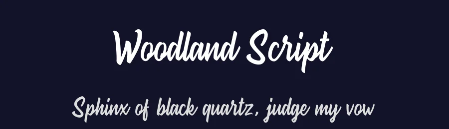 Woodland Script — Script Handwritten Font — thumbnail 2