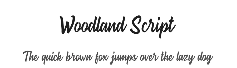 Woodland Script — Script Handwritten Font
