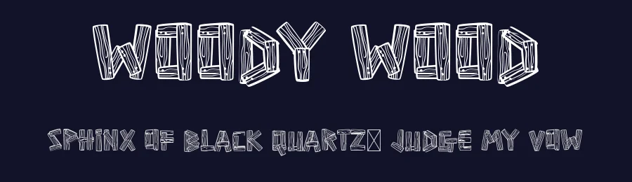 Woody Wood by Sahirul Tokokoo Studio — Display Font — thumbnail 2