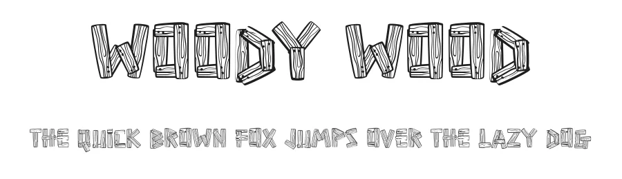 Woody Wood by Sahirul Tokokoo Studio — Display Font
