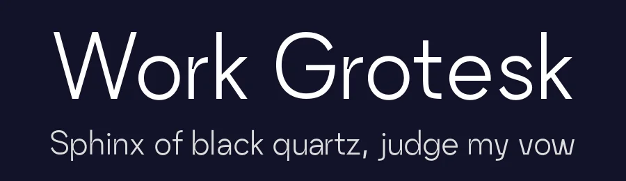 Work Grotesk by Ivan Tsanko — Display Font — thumbnail 2