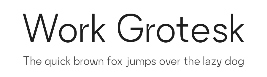 Work Grotesk by Ivan Tsanko — Display Font
