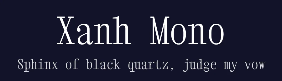 Xanh Mono by Lam Bao, Duy Dao — Serif Font — thumbnail 2