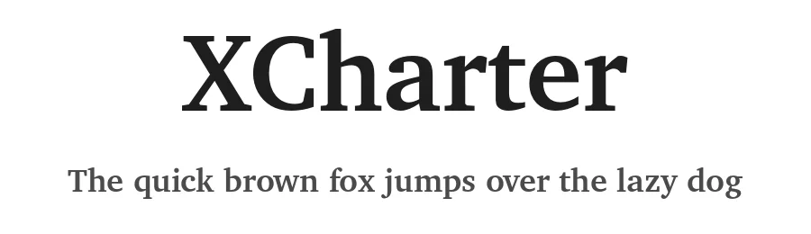 XCharter — Serif Font