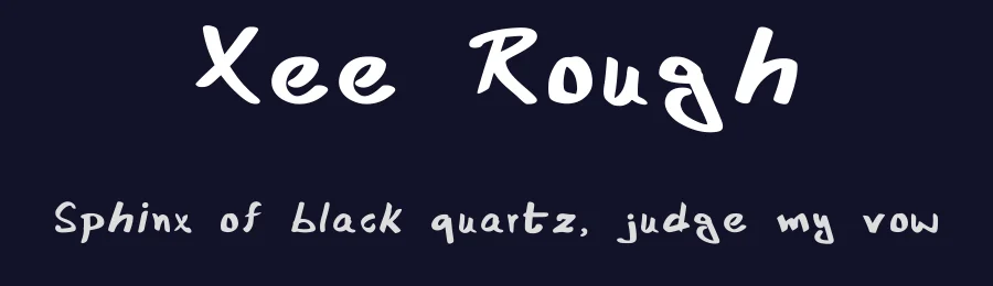 Xee Rough — Script Handwritten Font — thumbnail 2