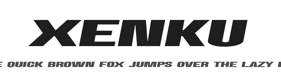 Xenku by Muhammad Muammar — Display Font