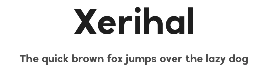 Xerihal by Ragamkata Studio — Sans Serif Font