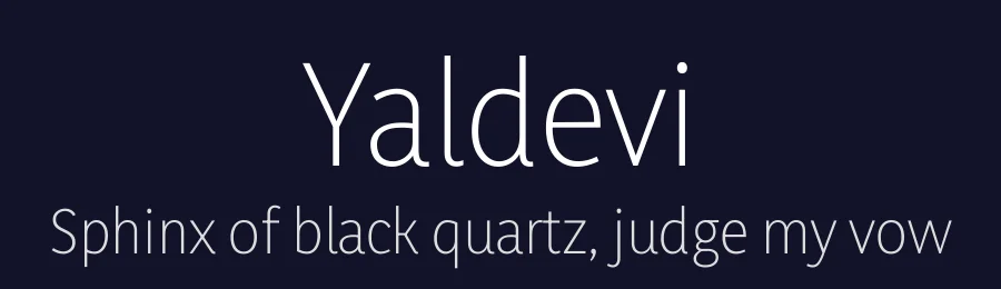Yaldevi by Sol Matas, Rajitha Manaperi, Kosala Senevirathne — Sans Serif Font — thumbnail 2