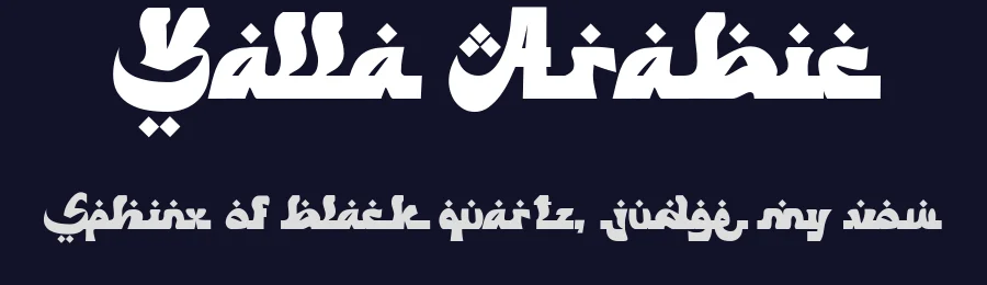Yalla Arabic by Afkari Studio — Display Font — thumbnail 2
