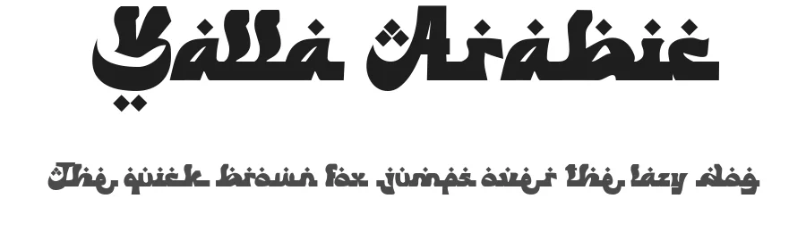 Yalla Arabic by Afkari Studio — Display Font