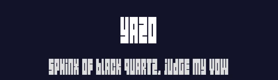 Yazo by GGBotNet — Display Font — thumbnail 2