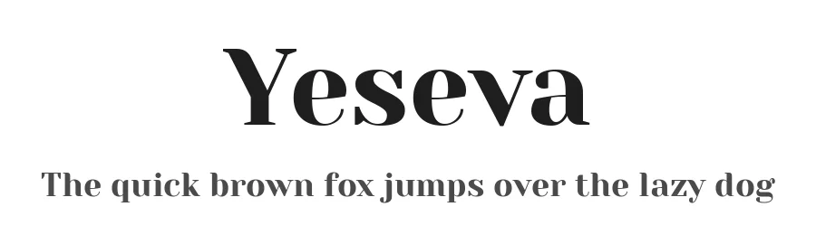 Yeseva by Jovanny Lemonad — Serif Font