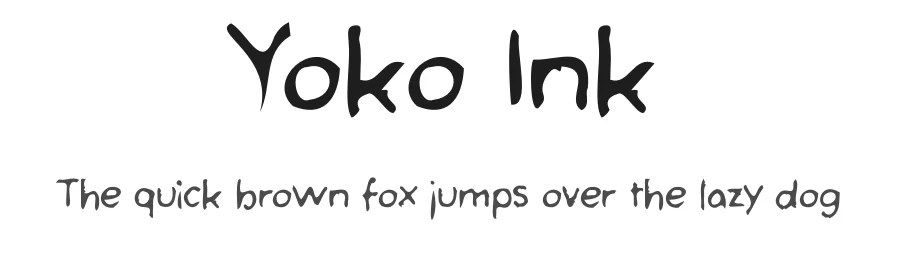 Yoko Ink by Paul IJsendoorn — Script Handwritten Font