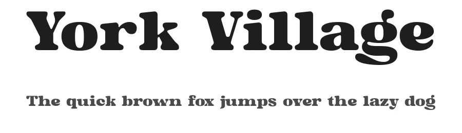 York Village by Sahrul Hidayat β Serif Font