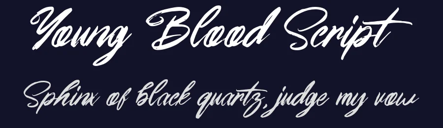 Young Blood Script by Ferry Hadriyan (Fey Type Design) — Script Handwritten Font — thumbnail 2