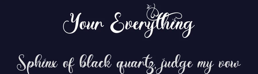 Your Everything by Yoga Letter 2021 (Isroni Yoga Prasetya) — Script Handwritten Font — thumbnail 2