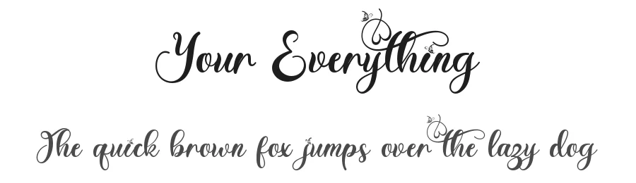 Your Everything by Yoga Letter 2021 (Isroni Yoga Prasetya) — Script Handwritten Font