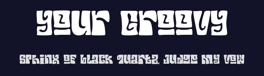 Your Groovy by Sahirul — Display Font — thumbnail 2