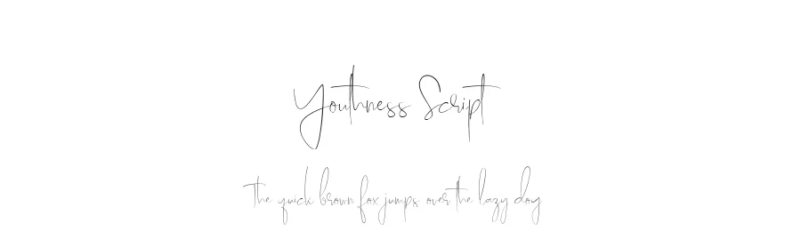 Youthness Script by Jamaludin — Script Handwritten Font