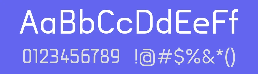 Yugee Techno Sans — Sans Serif Font — thumbnail 3