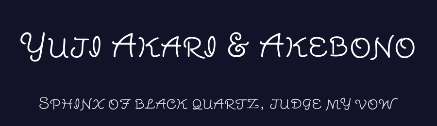 Yuji Akari & Akebono by Kataoka Yuji — Script Handwritten Font — thumbnail 2