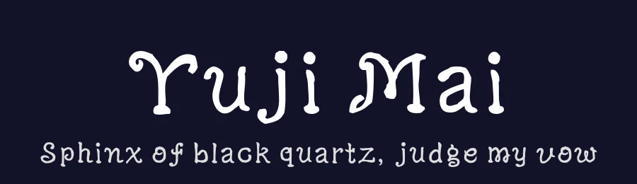 Yuji Mai by Kataoka Yuji — Script Handwritten Font — thumbnail 2