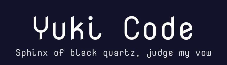 Yuki Code — Sans Serif Font — thumbnail 2